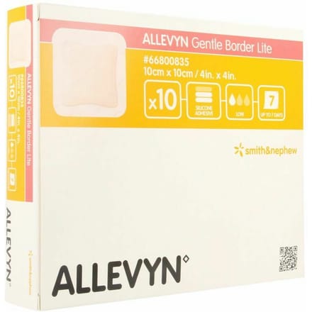 Allevyn Gentle Border Lite 10,0x10,0cm 10 66800835