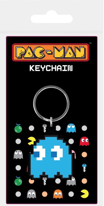 Pac-Man - Inky - Sleutelhanger - Rubber
