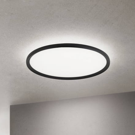 ORION LED plafondlamp Kant, Ø 60 cm zwart, CCT metaal/kunststof