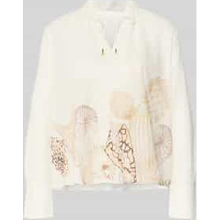 relaxed fit blouse met vetersluiting