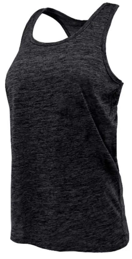 Joluvi Split Mouwloos T-shirt Zwart XS Vrouw