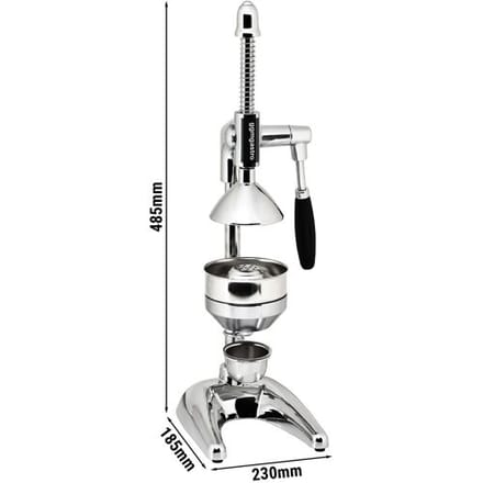 GGM Gastro Hefboom-citruspers - gietijzer - chroom - 230x185x485mm chroom