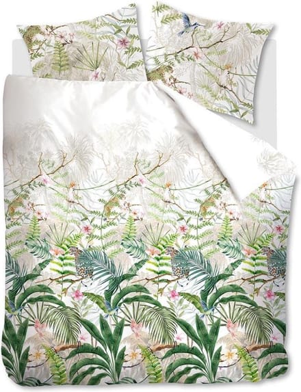 At Home by Beddinghouse Eldorado Dekbedovertrek - Lits-jumeaux - 240x200/220 cm - Groen