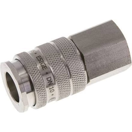 RVS DN 10 Luchtkoppeling Snelkoppeling G 3/8 inch Binnendraad - CLS10-F-S-P-038