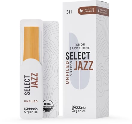 D'Addario Organic Select Jazz unfiled tenorsax riet per 5 stuks - 2S