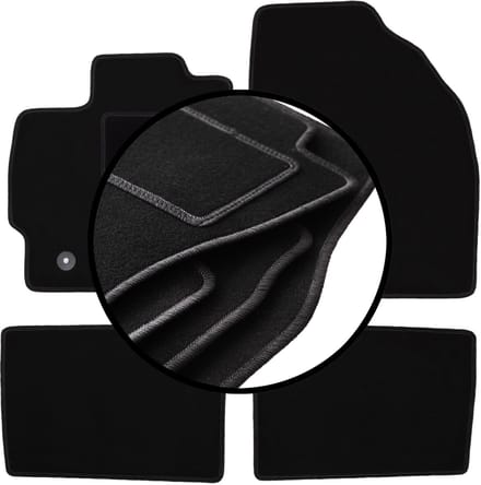 Complete set veloursmatten voor: Toyota Prius III hatchback (2009-2011)