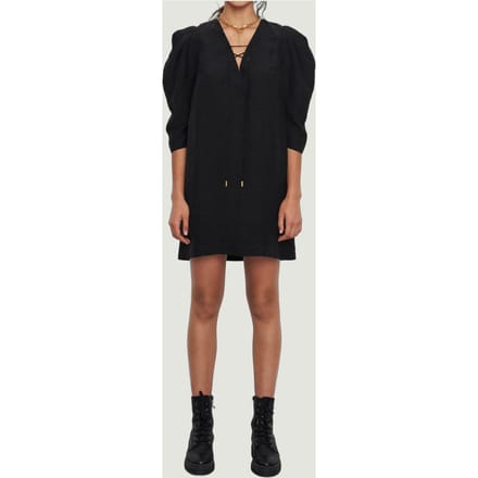 BA&SH Robe Beny Noir Größe: XS | Minikleider Outlet | Damen