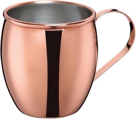 Cilio - Moscow Mule beker - verkoperd - voor een cocktail van Vodka, gemberbier en limoensap