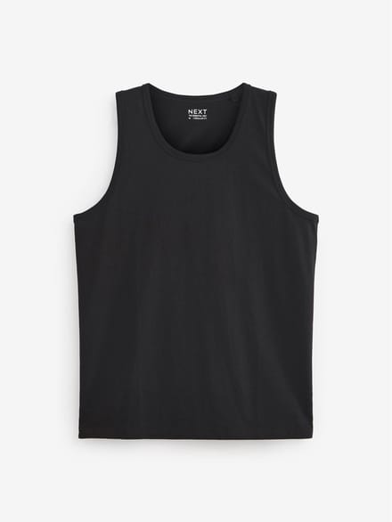 Next - Heren - Normale Pasvorm - Vest - Zwart