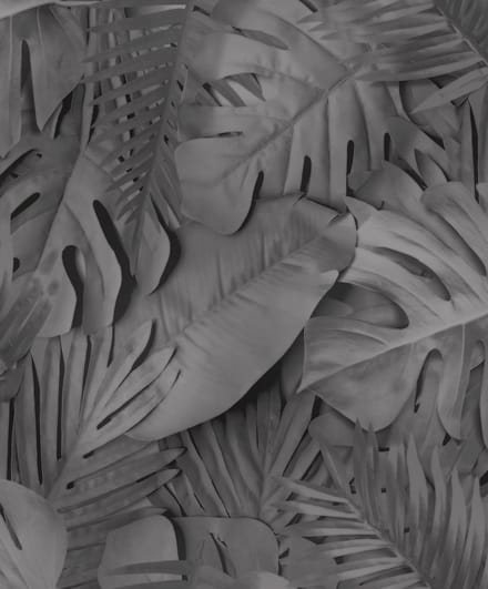 Dutch Wallcoverings - Artifice- palmbladeren zwart - M800-09