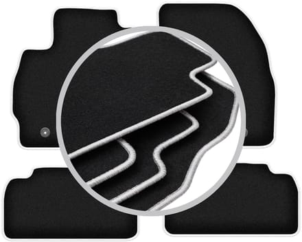 CARLUX-SILVER automatten voor: Mazda 5 II minivan (2010-)