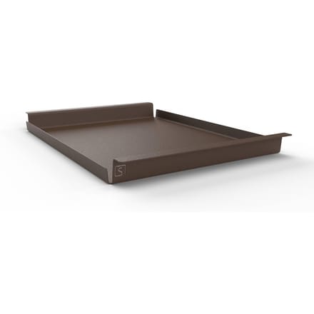 Steellish Dienblad Rechthoek - Tray - Aluminium - Bruin - Groot - 62×44×5 cm