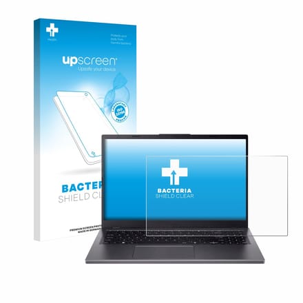 upscreen - Screenprotector voor Acer Aspire 15 A15-51 - Folie Beschermfolie transparant antibacterieel