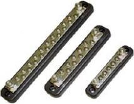 Gemeenschappelijk rails, met 1/4∅moeren 10 terminals (GS11301)