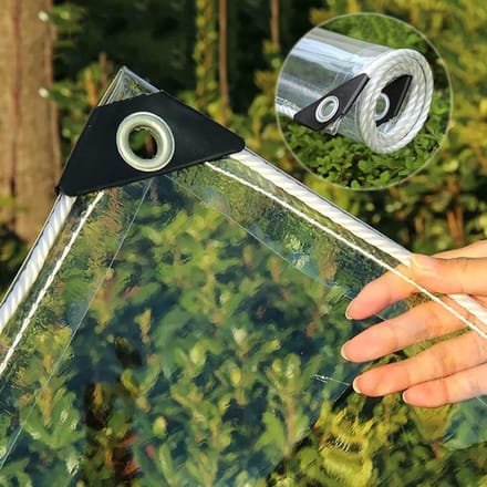 Waterdicht Transparant Zeildoek voor Tuin & Balkon - Duidelijk Dekzeil 1.8×3m