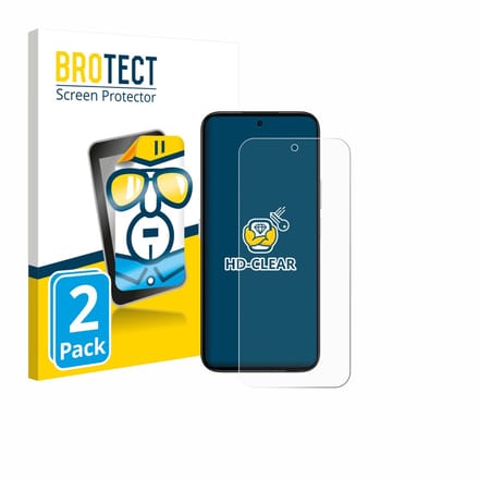 BROTECT - Screenprotector voor Honor Play 60 - Folie Beschermfolie transparant 2 Stuks