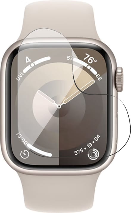 Screenprotector geschikt voor Apple Watch Series 9/8/7 41mm - 1x FlexGuard Screen Protector