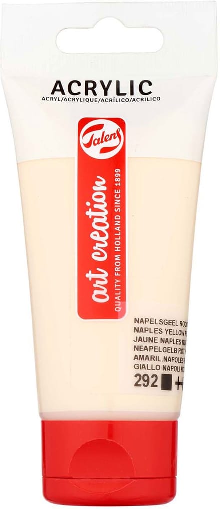 Acrylfarbe Talens Art Creation 292 Neapelgelb Rotlicht Tube mit 75 ml