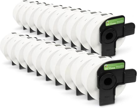 40 Rollen Adresetiketten Compatibel met Brother P-Touch QL Printers - 38x90mm - 400 Etiketten per Rol