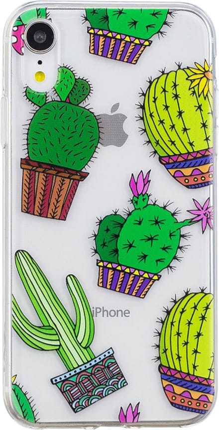 Peachy Cactus TPU hoesje geschikt voor iPhone XR cover