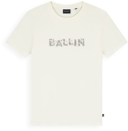 Ballin Amsterdam - Jongens Regular fit T-shirts Crewneck SS - Ecru - Maat 14