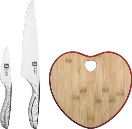 Richardson Sheffield - 3-delige Keukenmessenset Forme Contours - Valentijn - Hartje