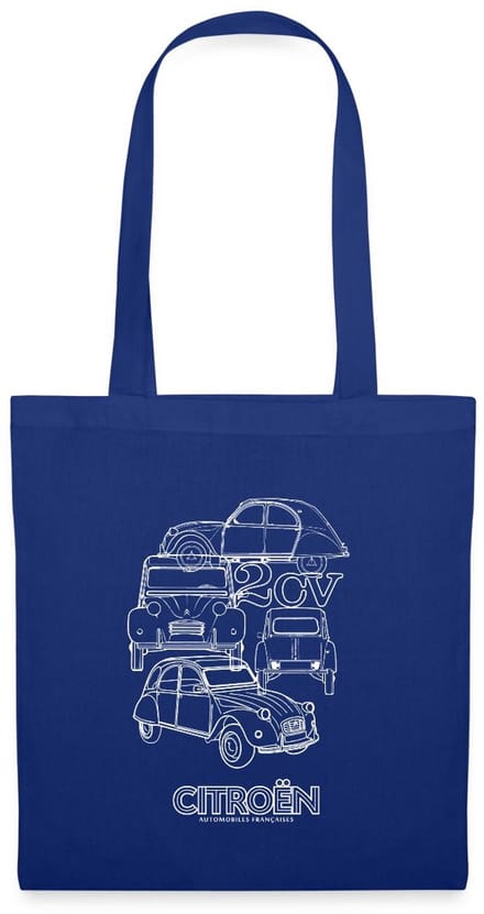 Citroën 2CV Modellen Schetsen Tas Van Stof Schoudertas