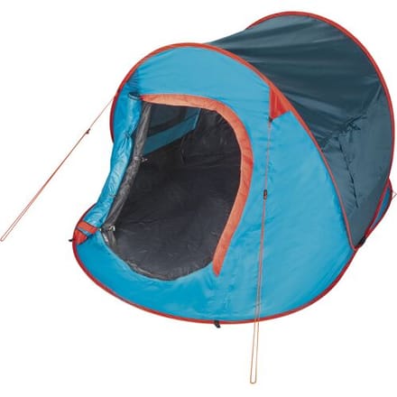 Rocktrail 2-persoons pop-up tent (Blauw/oranje)