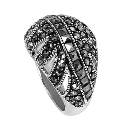 Di Lusso - Ring Amiens - Zilver 925 - Markasiet - Dames - 16.00 mm