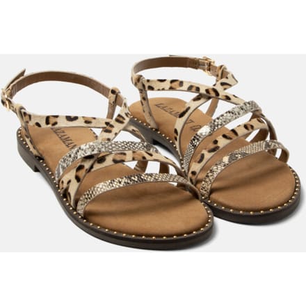Yuna Multi Material Sandals