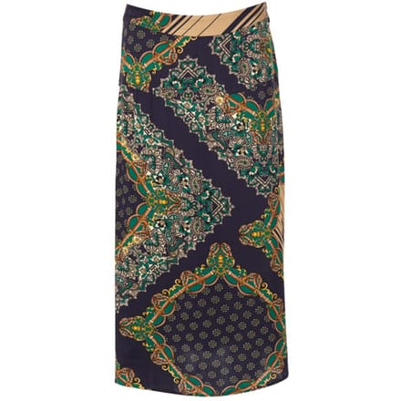 River Woods Wide Skirt Yoke Blue Größe: 36 | Maxiröcke Outlet | Damen | Blau