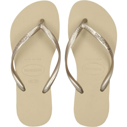Havaianas Slim Slippers en Sandalen Dames - Beige - Maat 33/34 - Plastic