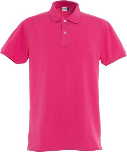 Clique Premium Heren Polo Kersen maat L
