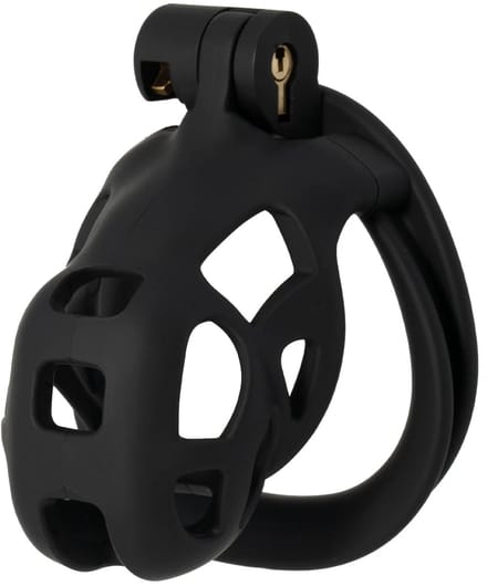 Hidden Desire Kuisheidskooien ABS - Penis Prison Cock Cage Short - Zwart