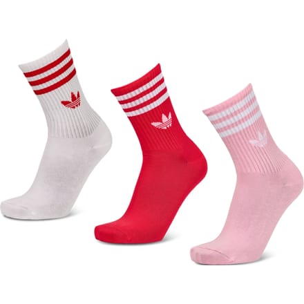 Adidas Mid Cut Crew 3 Pack Sokken Unisex - Roze - Maat 43-45