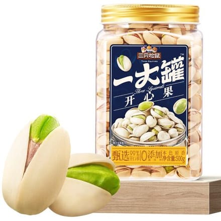 Three Squirrels Pistachenoten 500 g