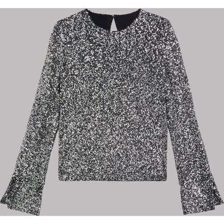 Mikuta The Dark Sequin Blouse Taglia: S | Maglie a manica lunga Outlet | Donna