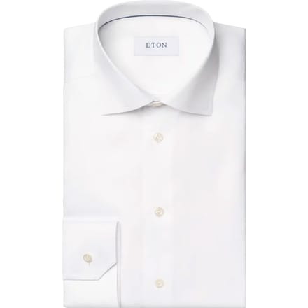 Eton  Lange Mouw Overhemden Wit 100012341