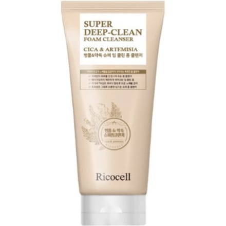 RICOCELL Mousse Nettoyante Super Profonde Centella & Armoise 120ml white