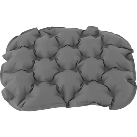 Coussin de siège gonflable Imperméable Pliable Portable Camping Coussin d'assise à air avec pompe pour avion grise