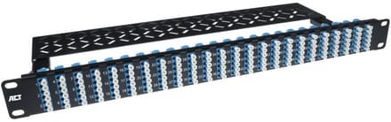 ACT Fiber panel high density 96 verbindingen / 192 fibers LC singlemode OS2