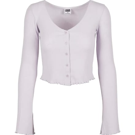 Urban Classics - Cropped Rib Cardigan - 5XL - Paars