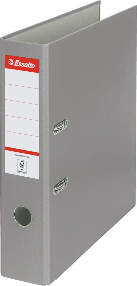 Esselte Eko 11272 - Ordner - A4/75mm - Grijs - Duurzaam - Milieuvriendelijk - Stevig