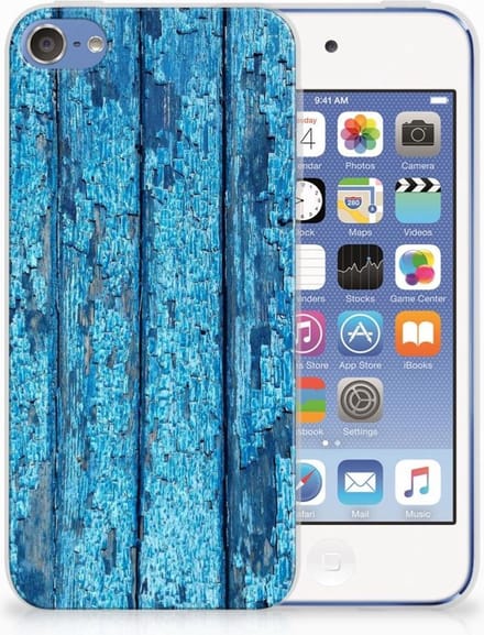 Apple iPod Touch 5 | 6 Bumper Hoesje Wood Blue