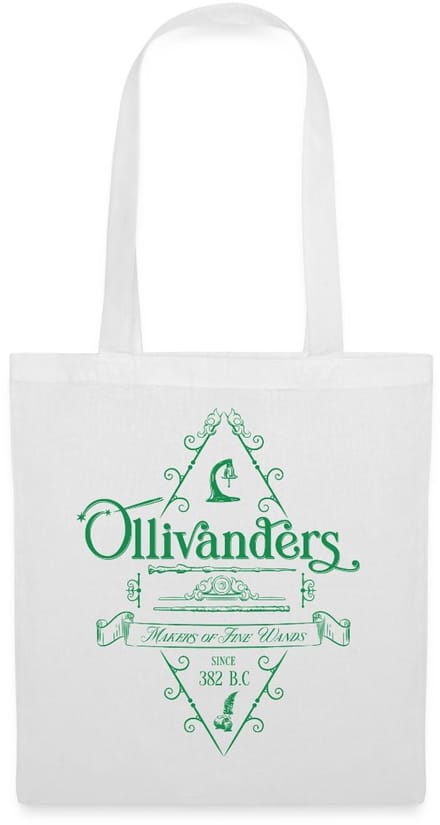 Harry Potter Olivanders Winkel Groen Logo Tas Van Stof Schoudertas
