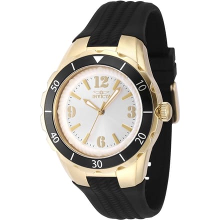 Invicta Angel 48852 Dames Horloge - Quartz Uurwerk - Roestvrij Staal met zilveren Wijzerplaat - 38mm