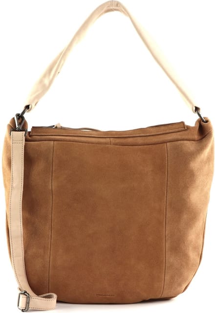 FREDsBRUDER Leren Schoudertas Sohandi Hobo Bag Caramel Lichtbruin