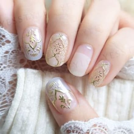 Lunacaca - Grass Love Poem Nail Art Stickers 24 pcs