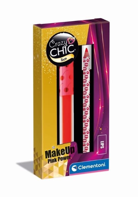 Clementoni - Crazy Chic - Minikit met Lipgloss en Lippotlood - Make-up voor kinderen - Vanaf 8 jaar