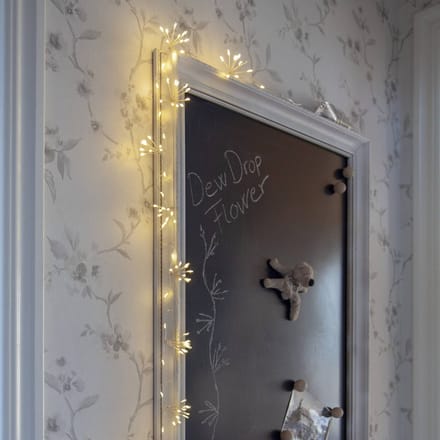 Star Trading Batterijgevoede lichtslinger 'Flower', 120 LED's, 10 lichtbronnen, timer, warm wit, L 140cm